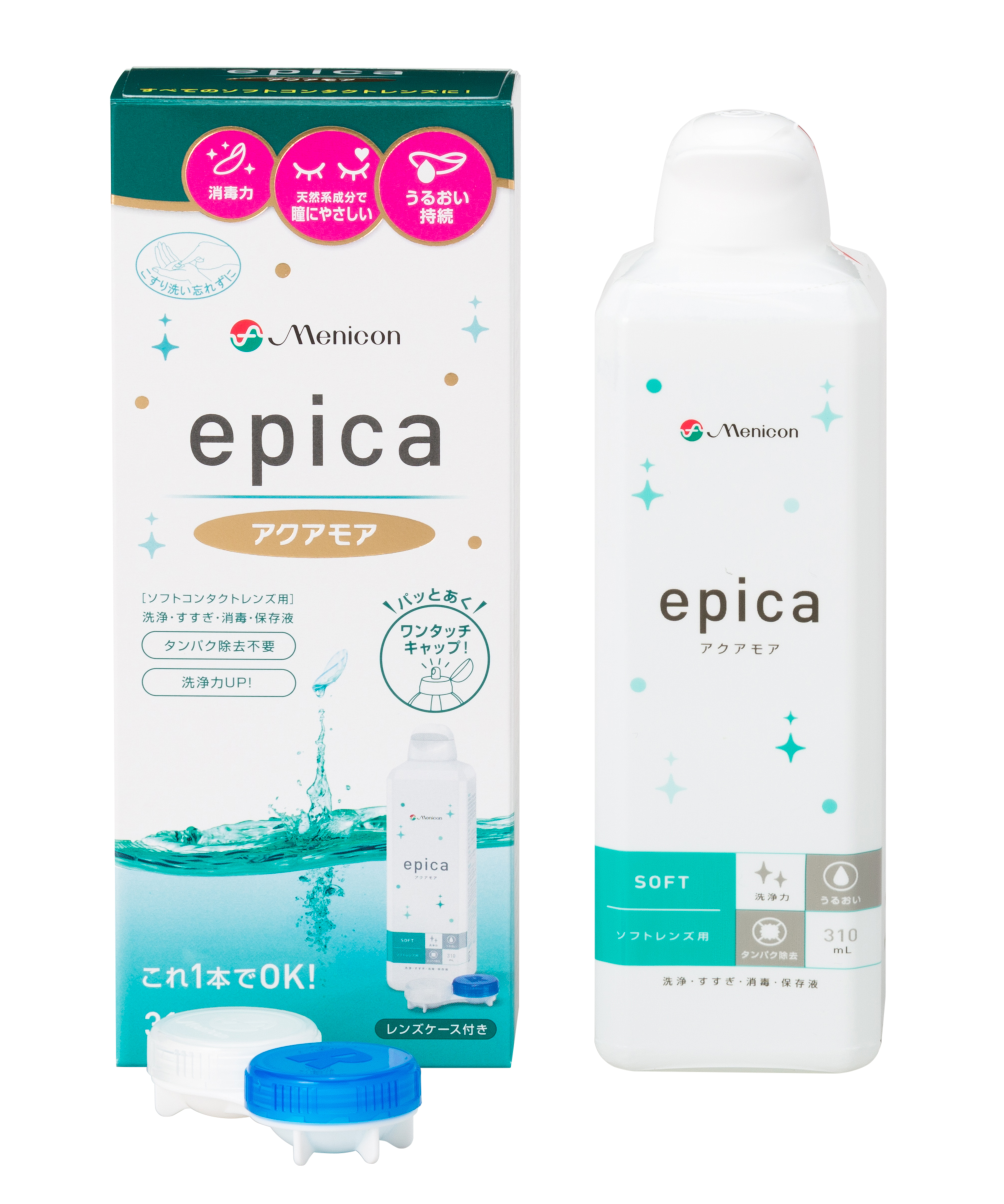 コンタクト洗浄液 ソフトレンズ洗浄液「エピカ アクアモア」☆｜Menicon Miru 金沢片町店